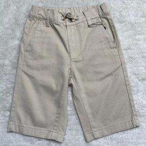 NWT AG Adriano Goldschmied Tan Kid's Boy's The Finn Pull On Cotton Shorts Size 7